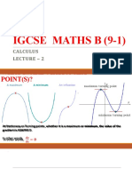 Igcse Maths B (9-1) : Calculus Lecture - 2
