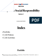Corporate Social Responsibility: Option 1