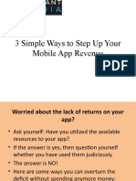 3 Simple Ways To Step Up Your Mobile App Revenue