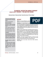 SEXUAL DESIRE AND MARITAL SATISFACTION AMONG CORONARY ANGIOPLASTY PATIENTS - PRE AND POST DESIGN