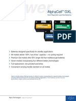 Alphacell GXL: Valve Regulated Lead Acid Batteries