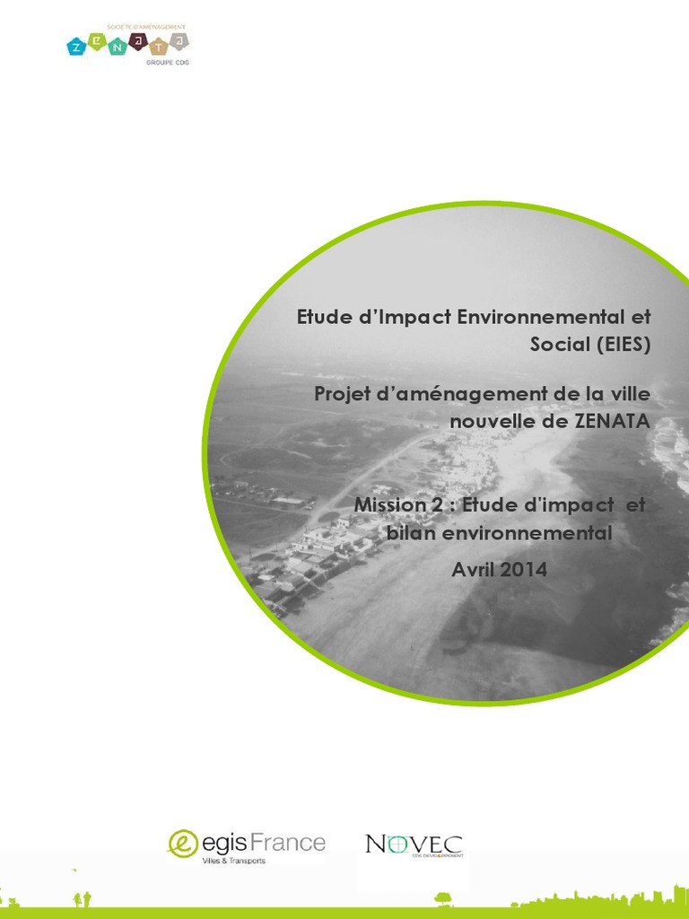 Plan Ou Schema D Une Analyse Dimensionnelle Et Qualitative Evenementielle EIES Zenata | PDF | Étude d'impact | Environnement naturel
