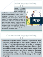 Communicative language teaching