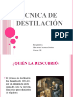 Técnica de Destilación