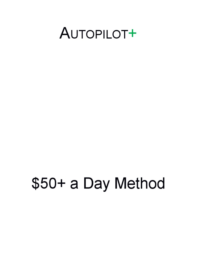 Autopilot 50 Money Making Method Pdf