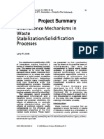 1990 - Interference Mechanisms in Waste Stabilization-Solidification Processes
