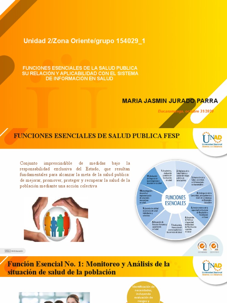 Funciones Esenciales de Salud Pública | PDF | Salud pública | Sistema ...