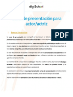 Carta Presentación Actor PDF