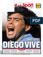Diego Armando Maradona - Sport Italiano - Giornale: Corriere Dello Sport 26 Novembre 2020