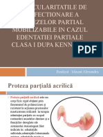 Particularitatile de confectionare a protezelor partial mobilizabile in cazul edentatiei partiale clasa I dupa Kennedy.pptx