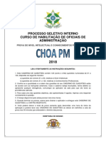 Prova Psi Choa PM 2018