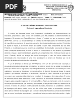 TEXTO FINAL SOBRE MIDIA E LITERATURA.