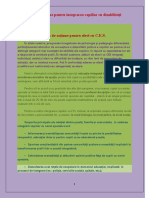 Plan de Acțiune Pentru Integrarea Copiilor Cu Dizabilități PDF