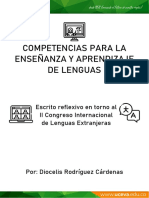 Escrito Reflexivo - II Congreso Internacional Lenguas Extranjeras