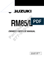 Suzuki RM85L '09 Service Manual (99011-02B84-03A)