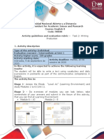 Activities guide and evaluation rubric - Unit 1 - Task 2 - Writing Production.pdf