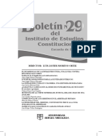 Boletín No. 29 Del Instituto de Estudios Constitucionales - Universidad Sergio Arboleda PDF