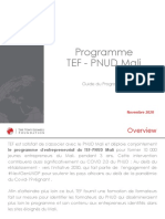 TEF - UNDP Mali - Orientation Programme 2020 (French)