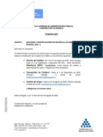 Comunicado Modificacion de Matricula 2020 2 PDF
