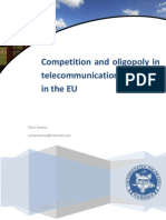 Competition and Oligopoly in Telecommunications Industry in The EU
