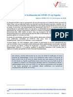 Informe #15. Situación de COVID-19 en España A 25 Marzo de 2020