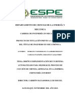 3 ESPE Automatización de Proceso para Elaboración de Cerveza Artesanal PDF