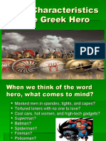 The Characteristics of The Greek Hero