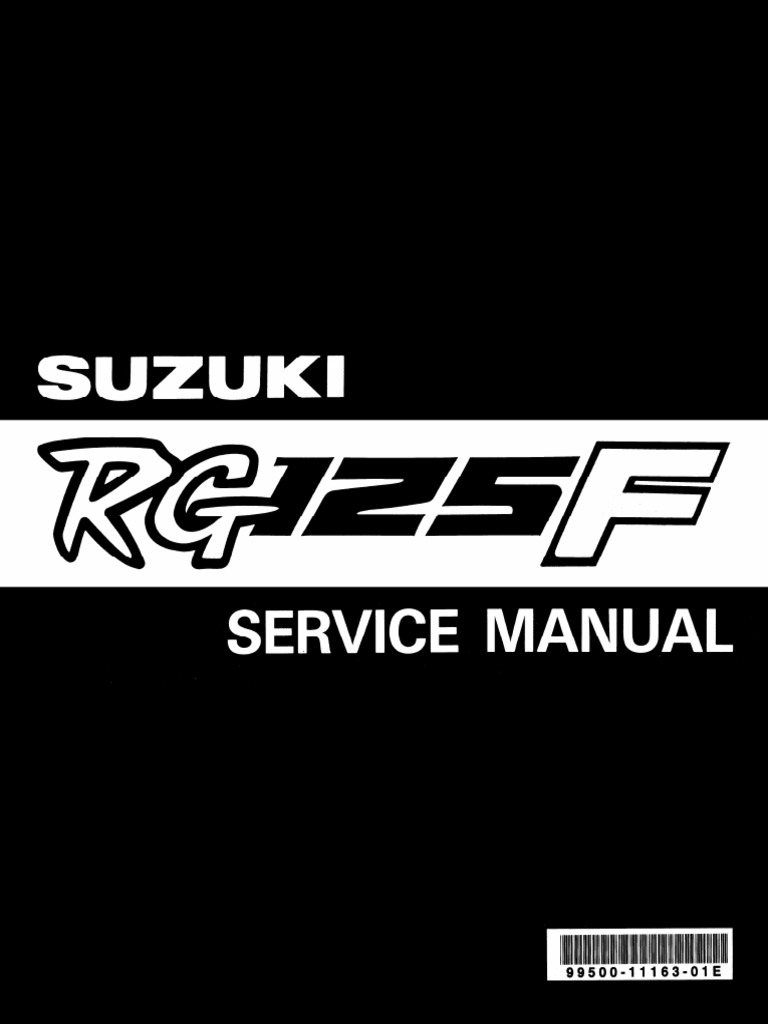 SUZUKI RG125γ サービスマニュアル 1991年式 Suzuki RG125Γ '92-'99 service manual | PDF