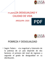 POBREZA DESIGUALDA Y CALIDAD DE VIDA 2020