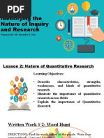 Identifying The Nature of Inquiry and Research: Prepared By: Mr. Benedict B. Diaz