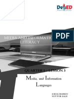 Media and Information Literacy: Quarter 1 - Lesson 3