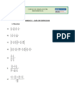 Unidad 3 - Guía de Ejercicios: Curso de Nivelación Matemática