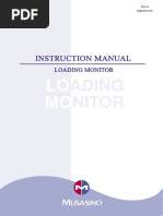 Instruction Manual For Loading Monitor