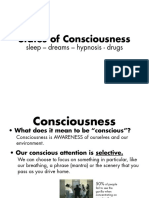 States of Consciousness: Sleep - Dreams - Hypnosis - Drugs