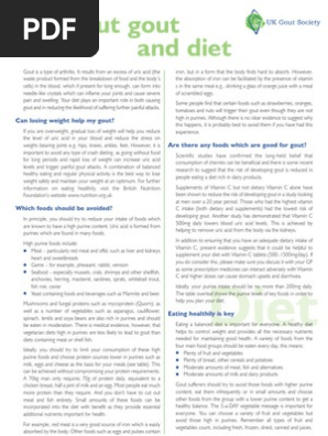 gout diet sheet pdf gout alcoholic drinks