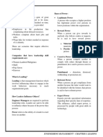 Engineering Management - Chapter 8: Leading