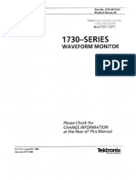 TEK1730 Waveform Monitor Service Manual (1986)
