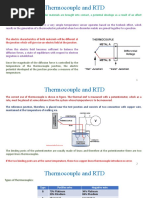 Thermocouple and RTD