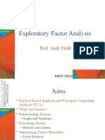 Exploratory Factor Analysis: Prof. Andy Field