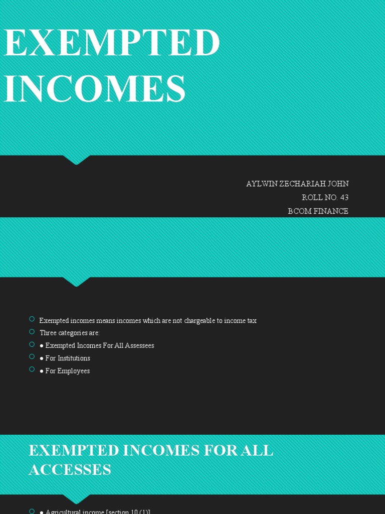 A Comprehensive Overview of Exempted Under the Indian