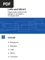 Lora and Nb-Iot: Gagan Gupta, Darshan Patil 13 October 2016