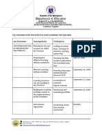 Department of Education: Ta/ Coaching Plan For Effective Ldm2 Learning For Teachers