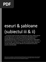 !eseuri bac română