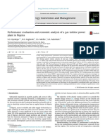 Performance Evaluation and Economic Analysis of A Gas Turbine Plant Final Paper PDF