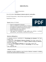 Microbiologia de Alimentos - Penha