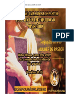 Livro A Esposa Do Pastor No Ministério
