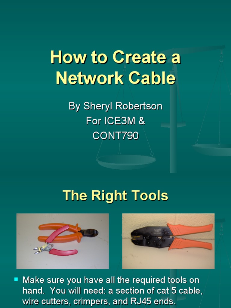 How to Create a Network Cable | PDF | Equipment | Electrical Engineering