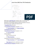 An Example Practice From 2002 From TKV Desikachar: Yesterdays Post