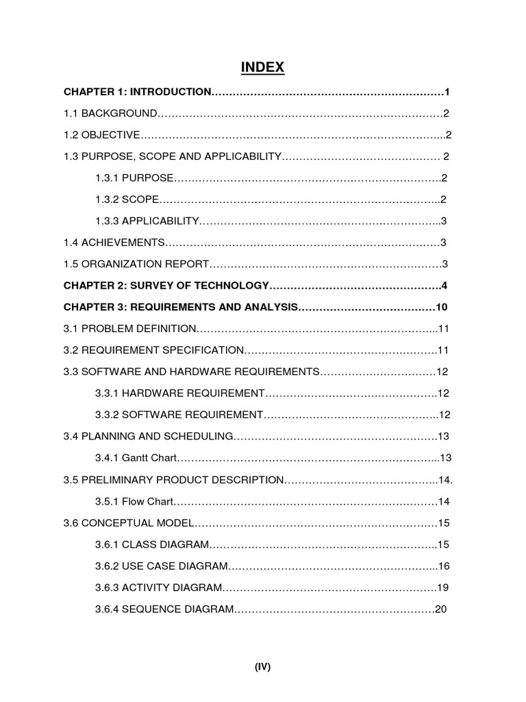 Index: CHAPTER 1: INTRODUCTION 1 | PDF | Technology & Engineering