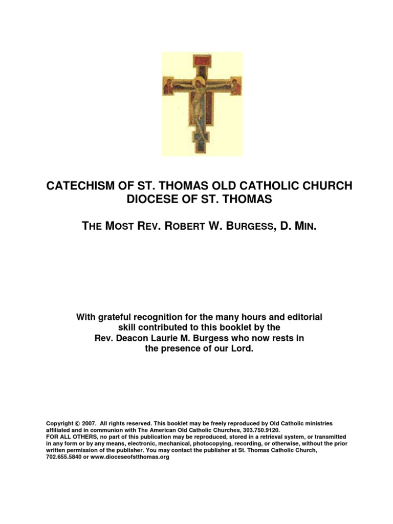 Catechism of the Old Catholic Church Eucharist Grace In Christianity